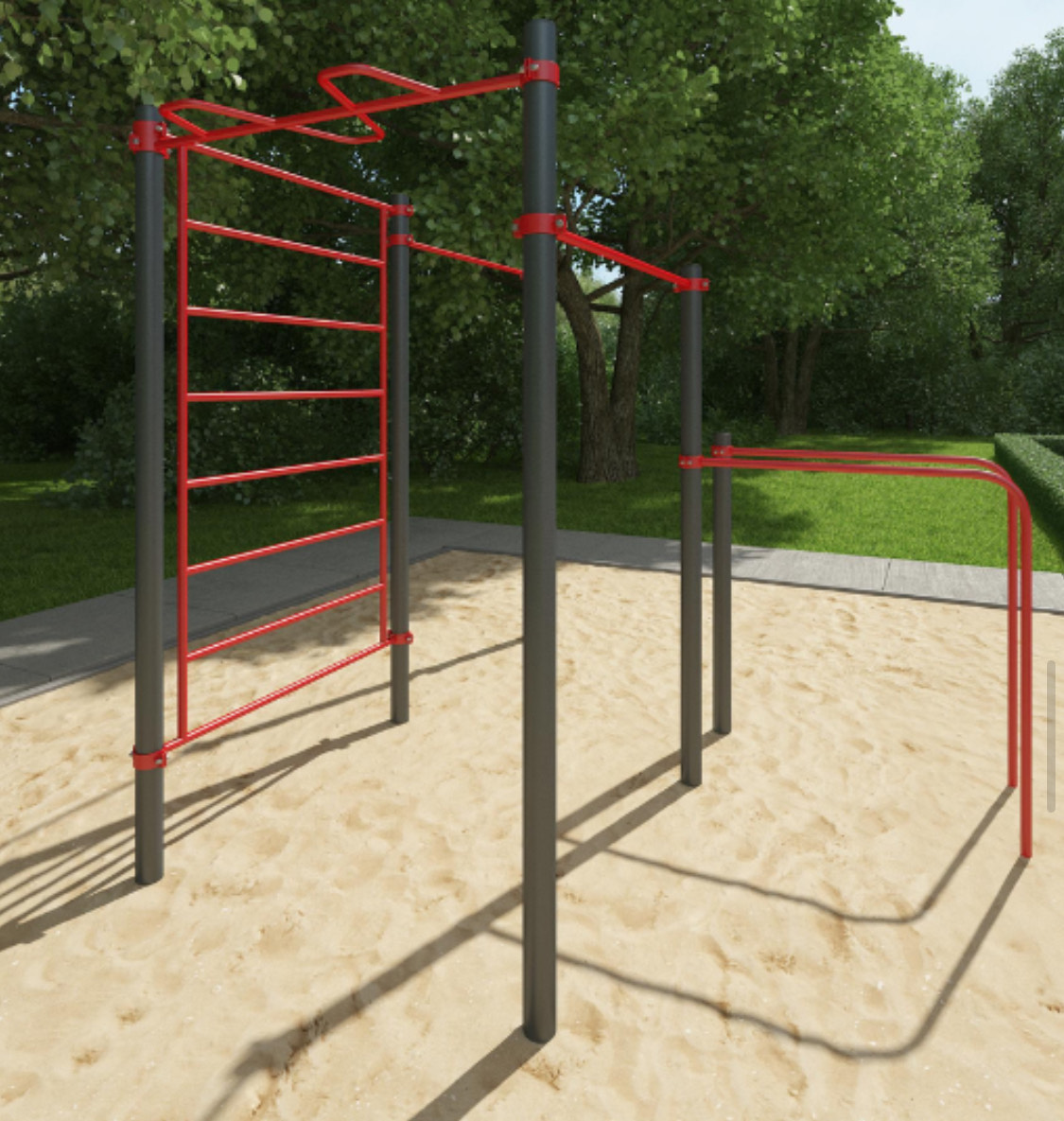 Stalowa aktywność - bieżnia do skoku w dal