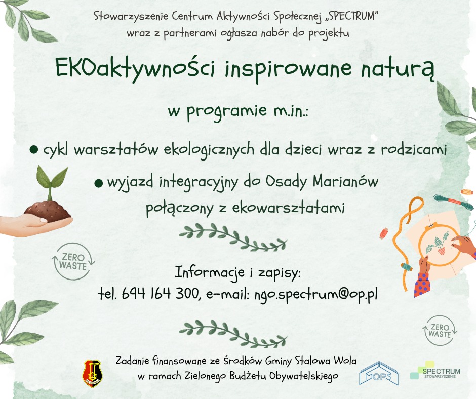 EKOaktywności inspirowane naturą